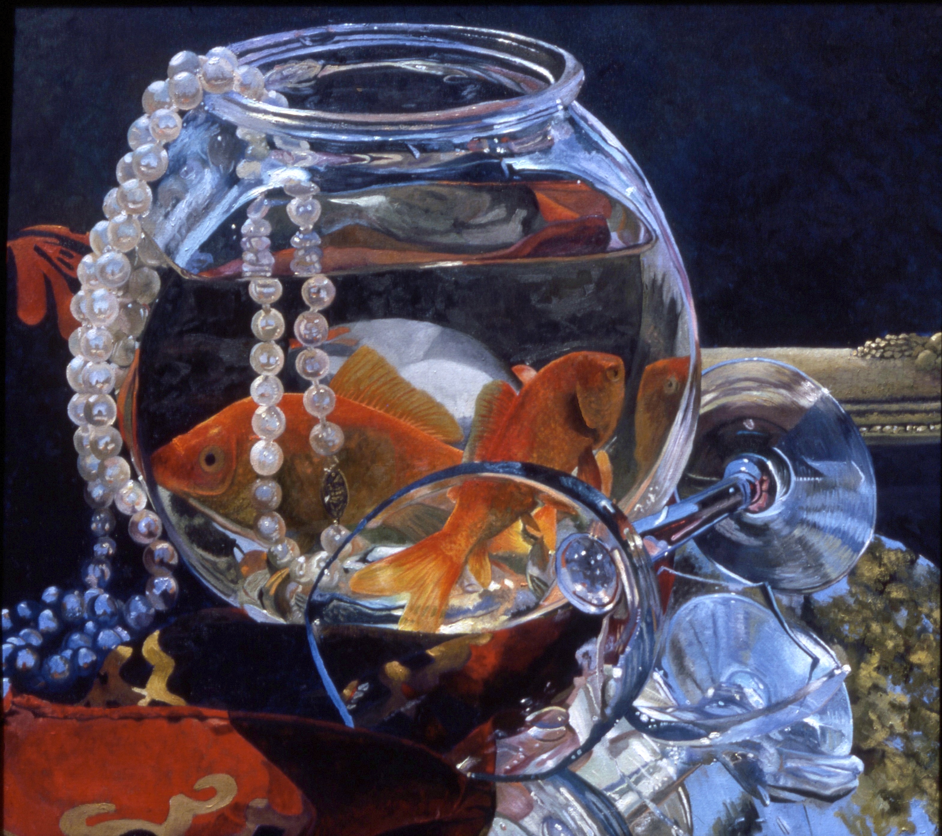 Fishbowl painting by Ruth Bavetta
